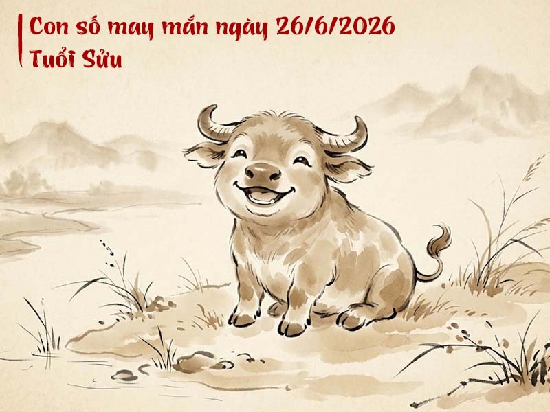 Con số tử vi may mắn ngày 26/6/2026, số 73 và 84 bùng nổ tài lộc, hốt vàng hốt bạc