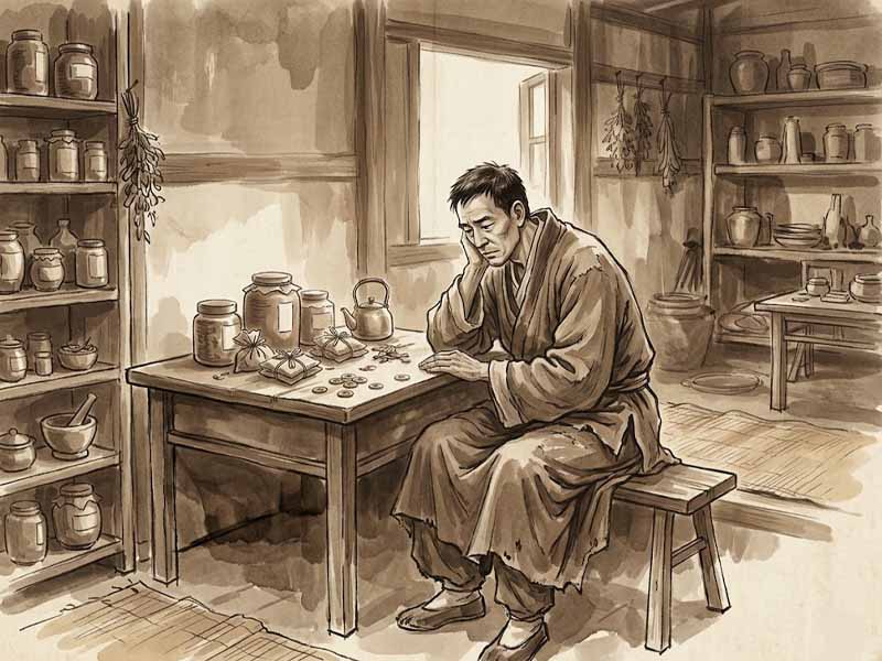 Sao Bệnh cung Tài Bạch ưu tiên sự an ổn, dòng tiền trì trệ, tiêu hao vào thuốc thang