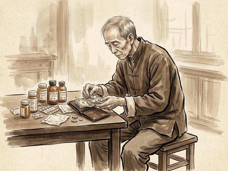 Sao Bệnh Phù cung Tài Bạch chủ sự tài chính tắc nghẽn, kiếm tiền nuôi bệnh
