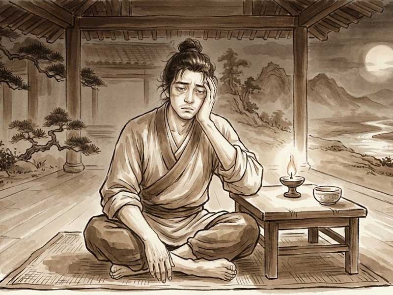 Sao Bệnh Phù cung Tật Ách cảnh báo bệnh mãn tính và suy nhược dai dẳng