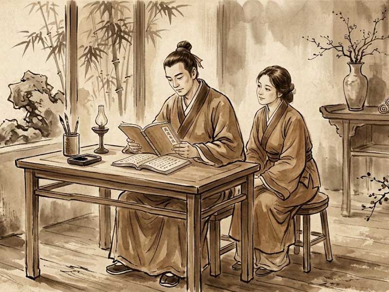Sao Hóa Kỵ cung Phu Thê chủ sự nợ nần tình cảm, hôn nhân trắc trở, đầy thị phi
