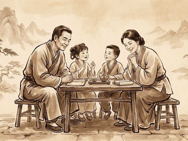Sao Hỷ Thần cung Phụ Mẫu tiết lộ cha mẹ vui vẻ, yêu đời, gia đình hòa thuận