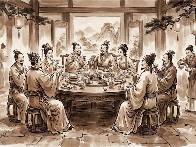 Sao Thiên Trù cung Thiên Di chủ sự ngoại giao trên bàn tiệc, đi xa luôn đủ đầy