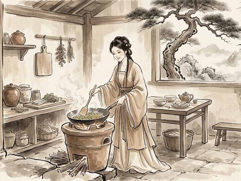 Sao Thiên Trù cung Tử Tức chủ về con cái hiếu thuận, gia đạo ấm êm qua những bữa cơm